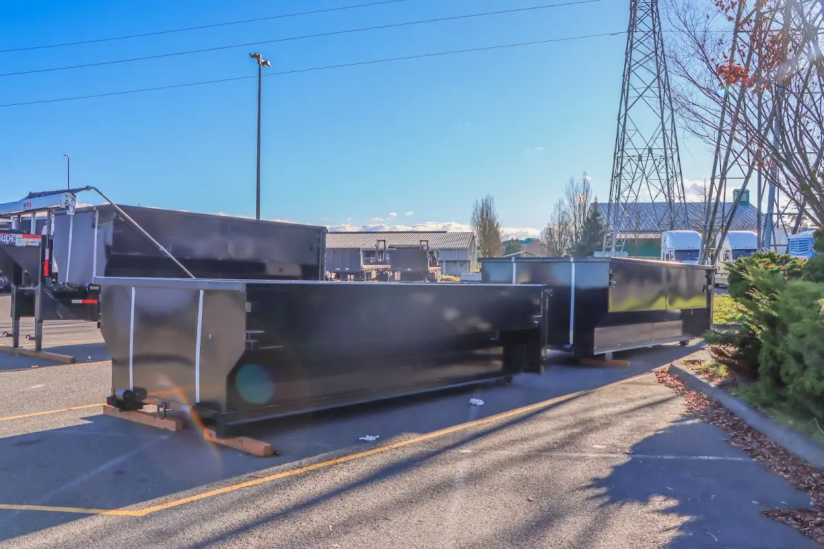 Roll-off dumpster ready for waste disposal at job site for Roofing Dumpster Rental in Dolton